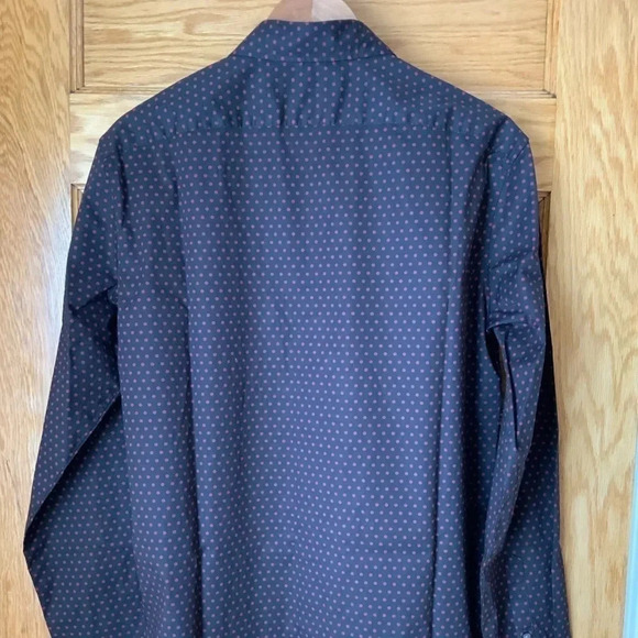 MICHAEL KORS Polka Dot Button Down Shirt Size L - Picture 4 of 11
